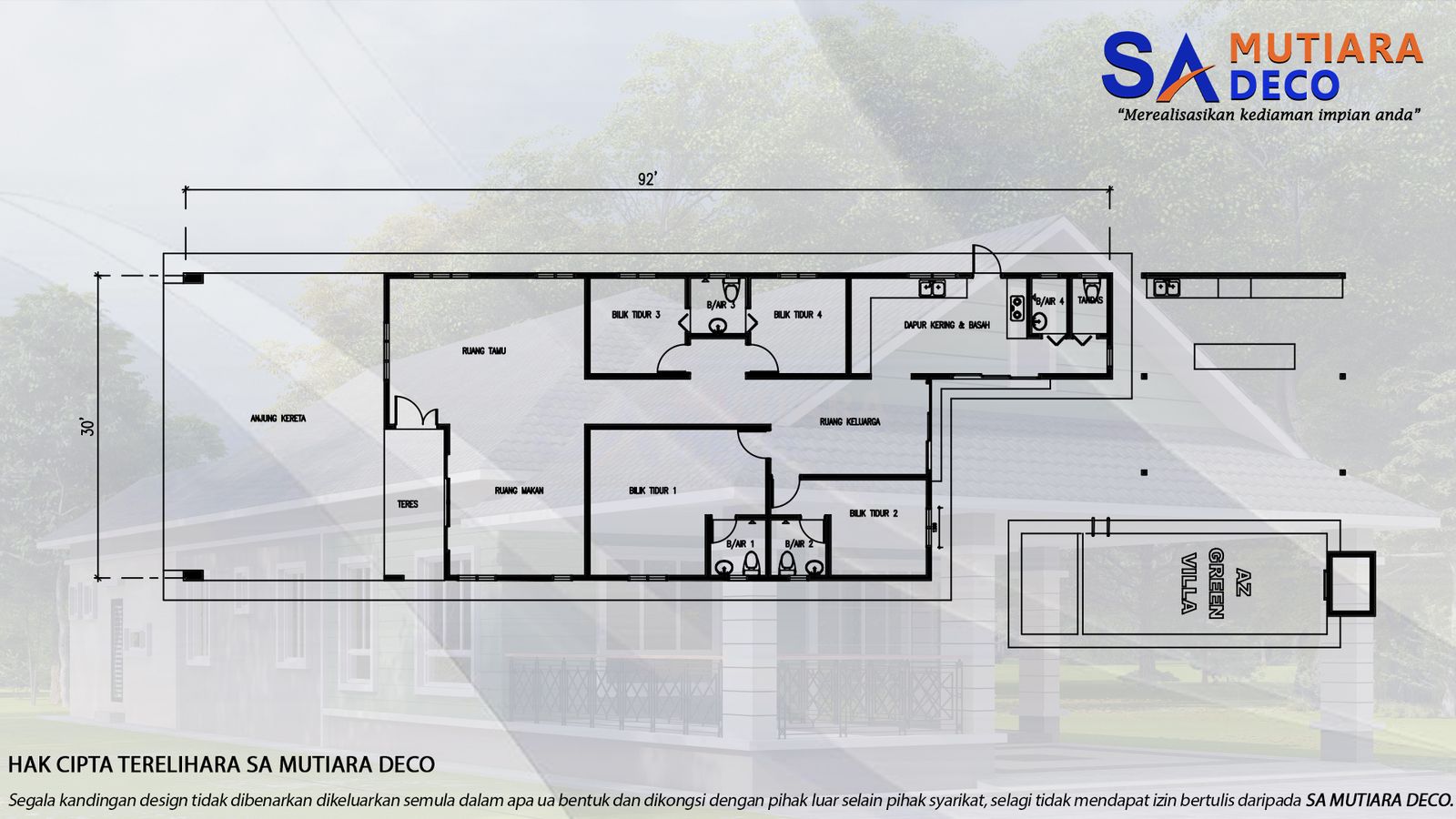 Mutiara Nuri 2400 - Floor Plan
